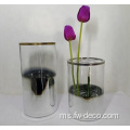 Silinder Clear Glass Tabletop Vase Centerpiece